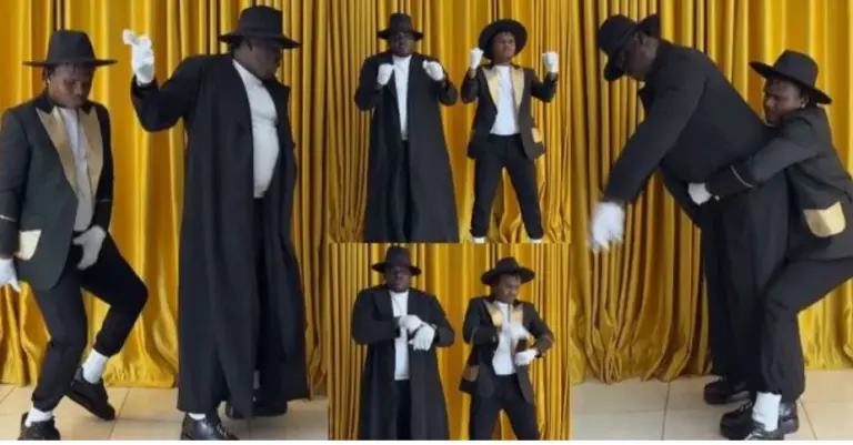 Them be like mortuary attendants” – Comedian Isbae U and Oluwadolarz send many into fits of laughter with new dance video