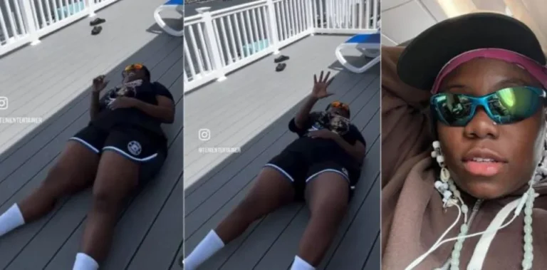 When Nigerian singer Teni Entertainer attempted the viral “Up and Grateful” challenge on TikTok, her effort took an unexpected turn, resulting in a heavy fall.