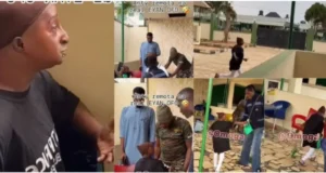 Aunty Ramota causes chaos in the neighborhood, nearly hits man with a broken bottle after being pranked (Video)