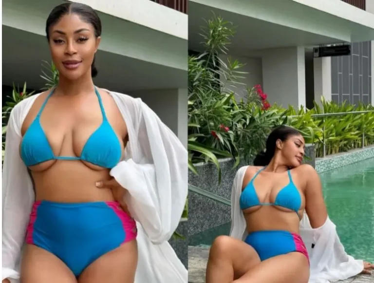 "Mimi Orjiekwe embraces her natural body: 'Feels great to be different.'"
