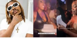 Ladies print Asake lyrics for sing-along at his USA concert