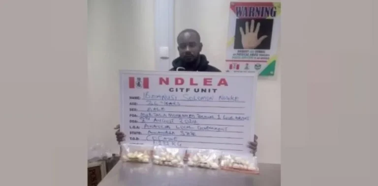 36-year-old Vietnam-bound businessman excretes 68 wraps of cocaine at Lagos airport