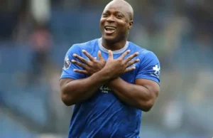 Yakubu misses from 2 meters Micah Richards