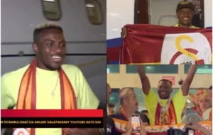 Watch: Osimhen Lands in Istanbul to Join Galatasaray