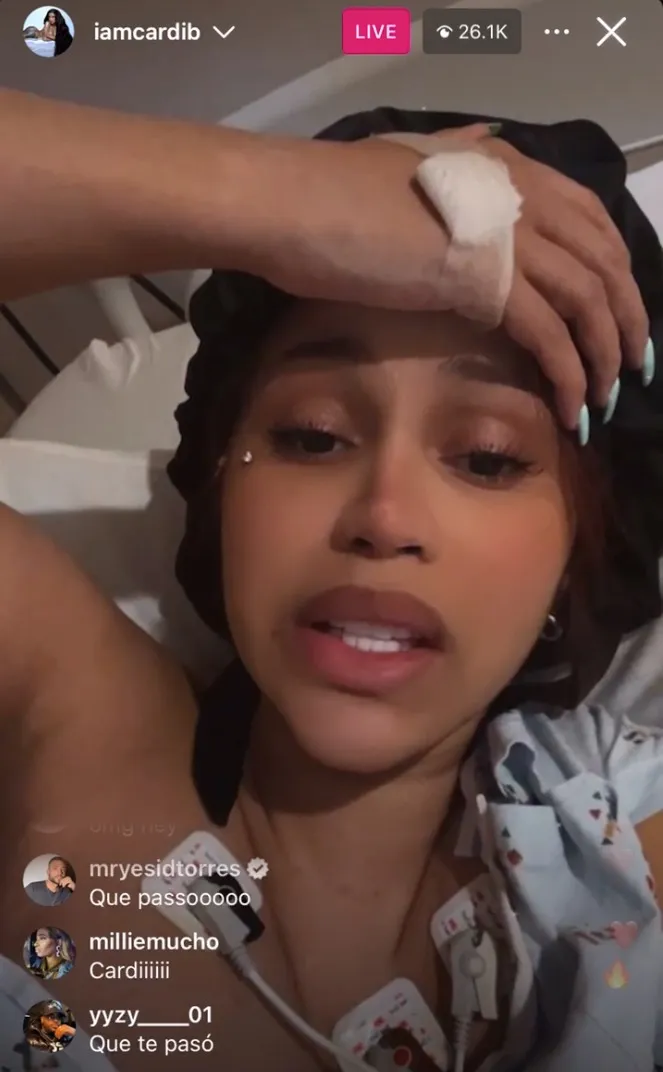 Cardi B on Livestream