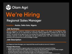 Olam Agri, We are Hiring, Regional Sales Manager.