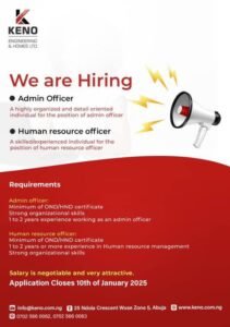 HIRING ADMIN OFFICER, HUMAN RESOURCE OFFICER