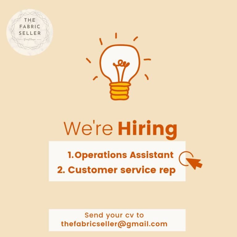 JOB TITLE : CUSTOMER SERVICE ASSISTANT-