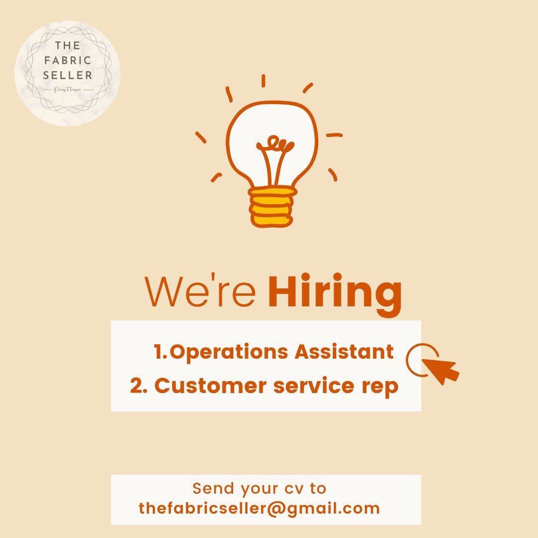JOB TITLE : CUSTOMER SERVICE ASSISTANT-