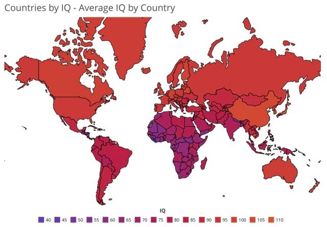 Countries With Lowest IQ
