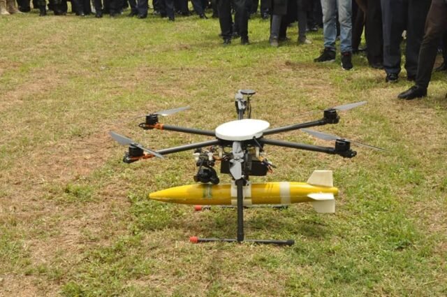 Made‑in‑Nigeria Drone with Rifle Capability Showcased at Defence Forum Made‑in‑Nigeria Drone with Rifle Capability Showcased at Defence Forum