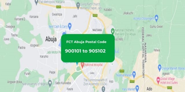 Abuja Postal Code Complete List of FCT Abuja Zip Code Abuja Postal Code Complete List of FCT Abuja Zip Code