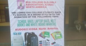 Idia College Alumni Donate 2,500 School Bags, Notebooks to Alma Mater