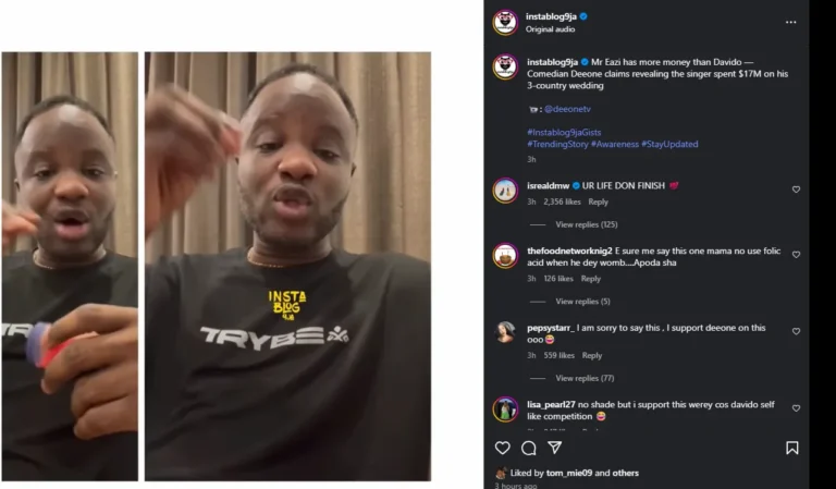 ‘Your Life Don Finish!’ – Isreal DMW Blasts Comedian Deeone for Saying Mr. Eazi is Richer Than Davido