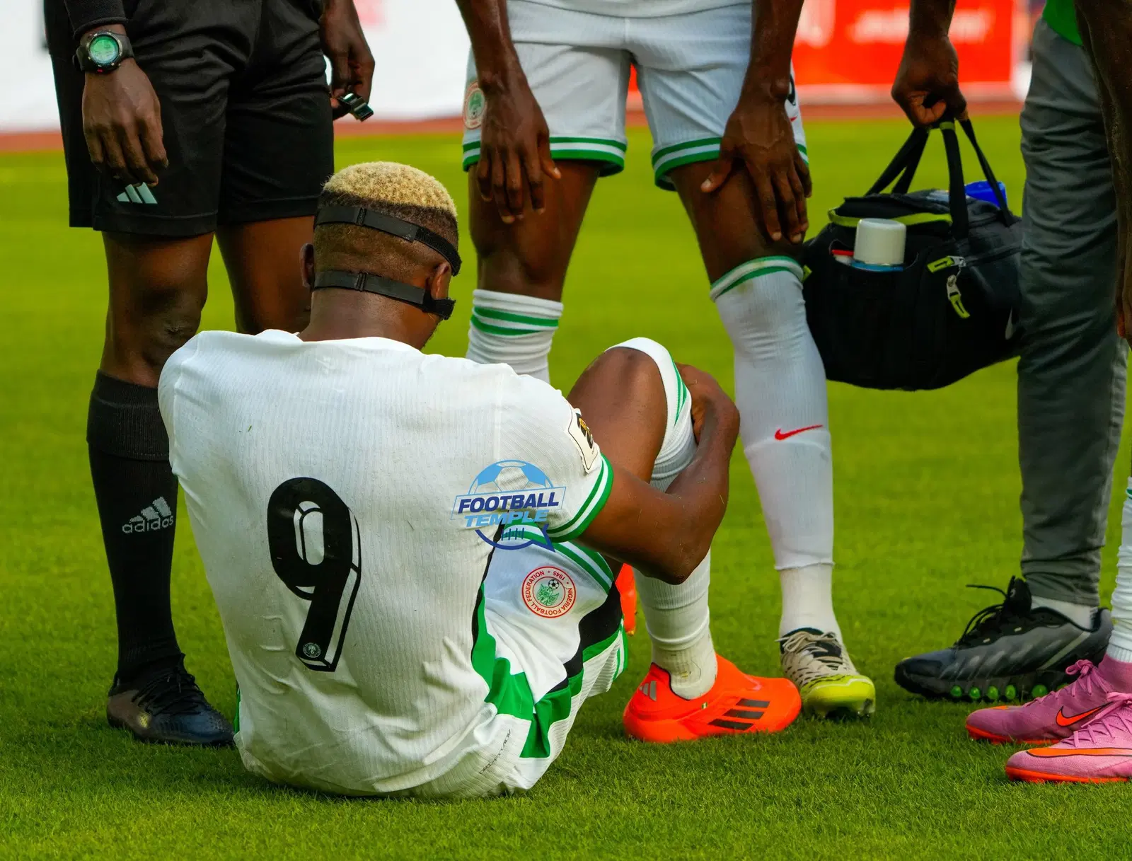 Victor Osimhen down Injured