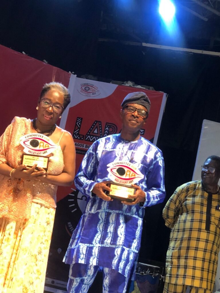 FUOYE Scholar Dr Sola Balogun Honoured as Nigerian Arts and Culture Icon at LABAF 2025