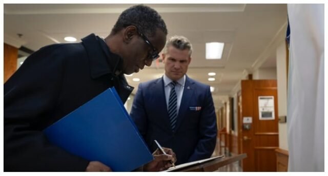 High-Stakes Meeting: Nigeria’s NSA Ribadu Meets US Defence Secretary Over Alleged Christian Genocide