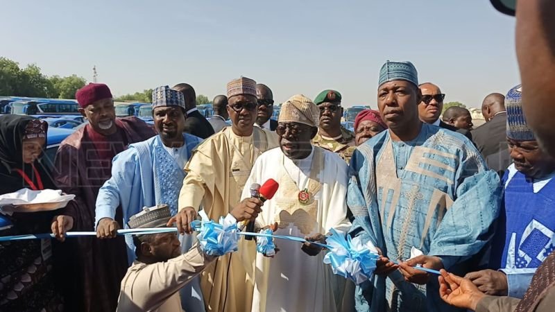 President Tinubu Applauds Zulum’s Development Push, Unveils New Schools and Electric Vehicles in Maiduguri