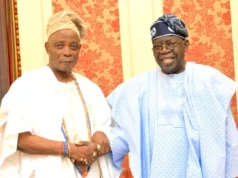 Tinubu Hosts Rashidi Ladoja, Olubadan of Ibadan Land at Aso Villa Olubadan