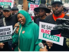 BREAKING: Occupy National Assembly Protest as Nigerian Youths Storm Abuja Over E-Transmission of Election Resultss