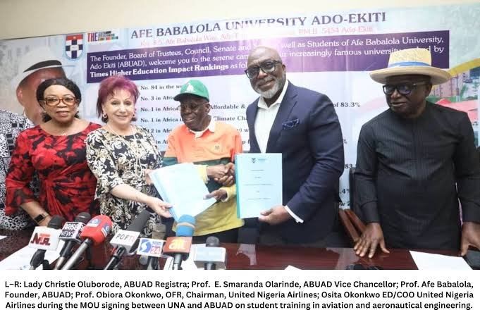 ABUAD and United Nigeria Airlines Forge Strategic Partnership to Elevate Engineering Training in Nigeria