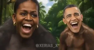 Trump posts AI video depicting Barack and Michelle Obama as monkeys trump
