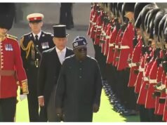 PICTORIAL: King Charles III Receives Tinubu, First Lady, With Full Military Honours Tinubu