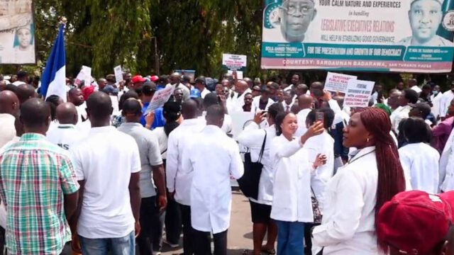 Health Workers Protest Allowance Delay in Nigeria as Frustration Mounts