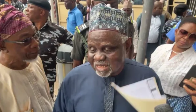 Rauf at Inec office INEC