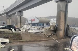 Heavy Downpour in Abuja Destroys Newly Built Kugbo Bus Station, Leaves Commuters Stranded Abuja
