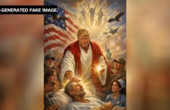 Trump Posts Image of Himself as Jesus Christ, Calls Pope Leo ‘Weak’ Over Peace Appeal Donald Trump