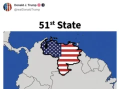 Trump Stirs Controversy with Graphic Showing Venezuela as‘51st US State’ Venezuela