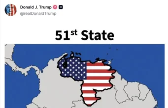Trump Stirs Controversy with Graphic Showing Venezuela as‘51st US State’ Venezuela