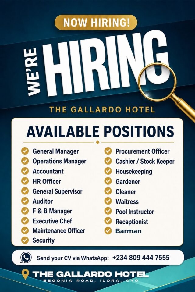 NOW HIRING! THE GALLARDO HOTEL