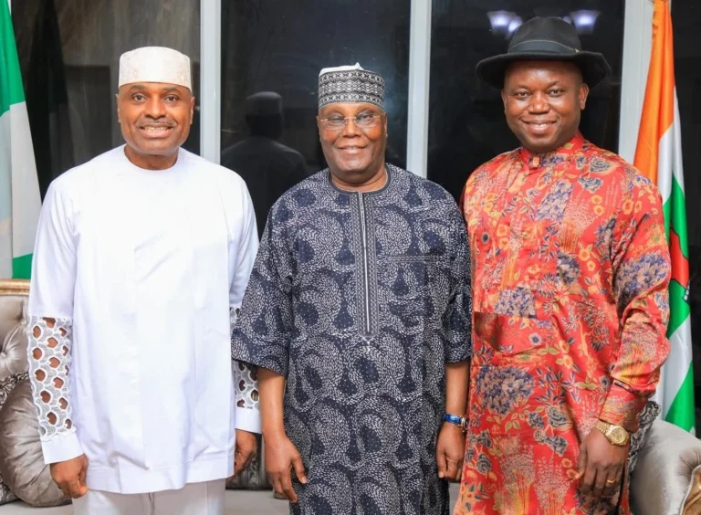 Atiku Abubakar and Kenneth Okonkwo. Photo credit: Kenneth Okonkwo