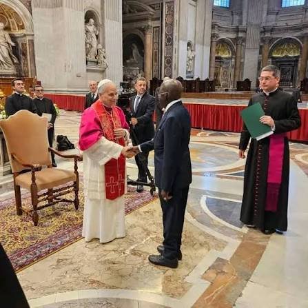 Tinubu x Pope Leo xiv at the Vatican