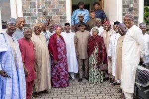 Members of the Turaki-led PDP after meeting with Jonathan