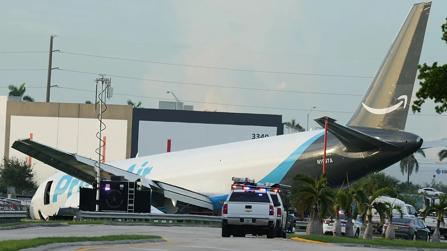 Amazon cargo plane crashes in Miami