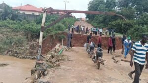 Bridge collapses in Lokogoma