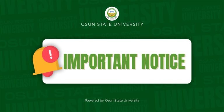 Osun State University Moves Transcript and Reference Letter Requests Online